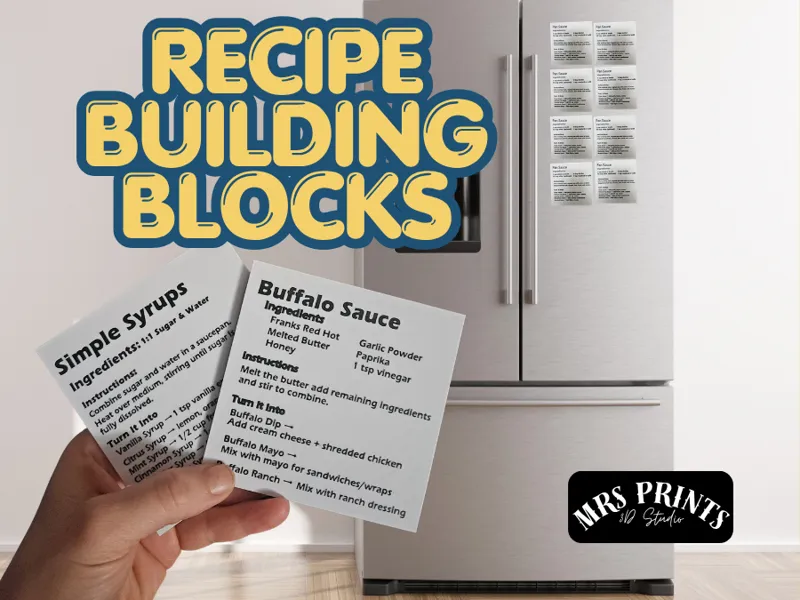 Kitchen Assistant Recipe Building Blocks