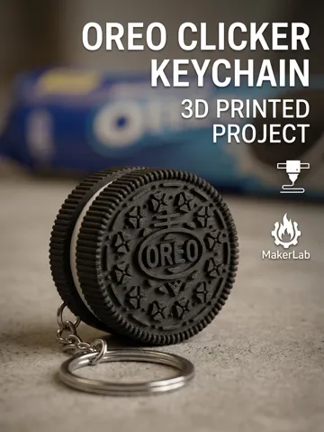 Objeto manipulable: Portachiavi OREO Clicker - Anti-Stress Fidget — vista de referencia 2
