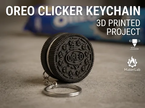 Objeto manipulable: Portachiavi OREO Clicker - Anti-Stress Fidget — referencia de MakerWorld