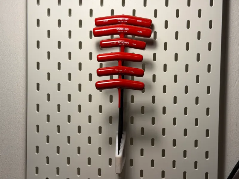 Bondhus metric Allen Key T-Handle - Skadis Holder 