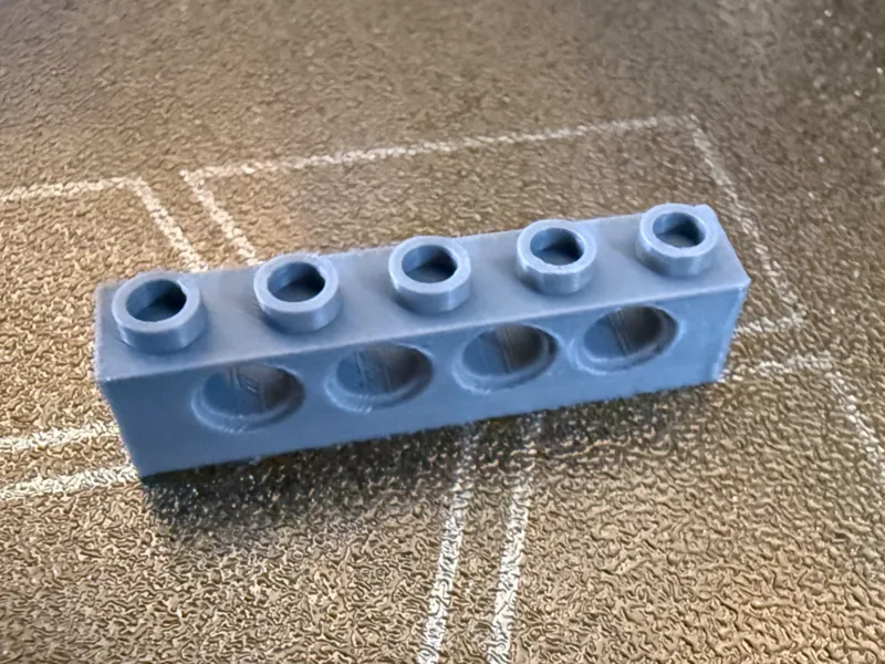 1x5 Legocompatible Technical Brick