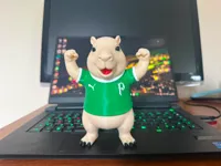 capivara do palmeiras 15 cm multi partes