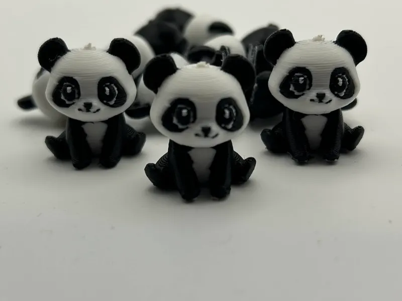Cute Detailed Mini Panda - No support cheap print!