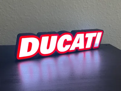 Lightbox Ducati Logo - Fanart 