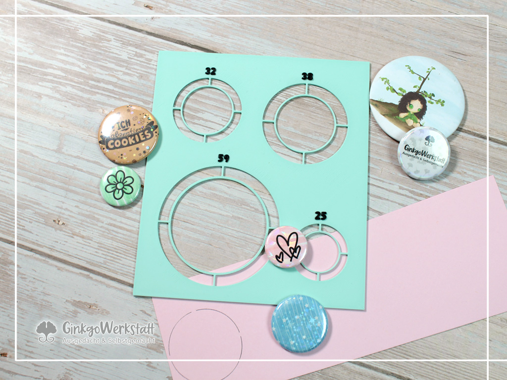 Schablone für Buttons (25, 32, 38 & 59)