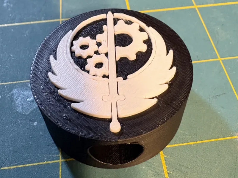 Brotherhood of Steel Straw Topper- Dual Sided