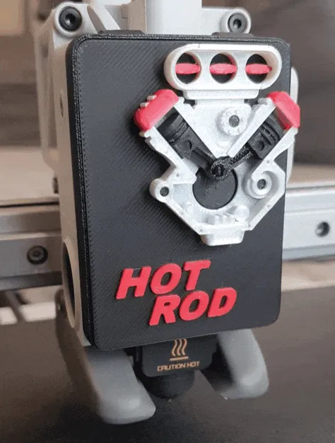 A1 & A1 mini Hotend Face Plate Cover Engine view 2