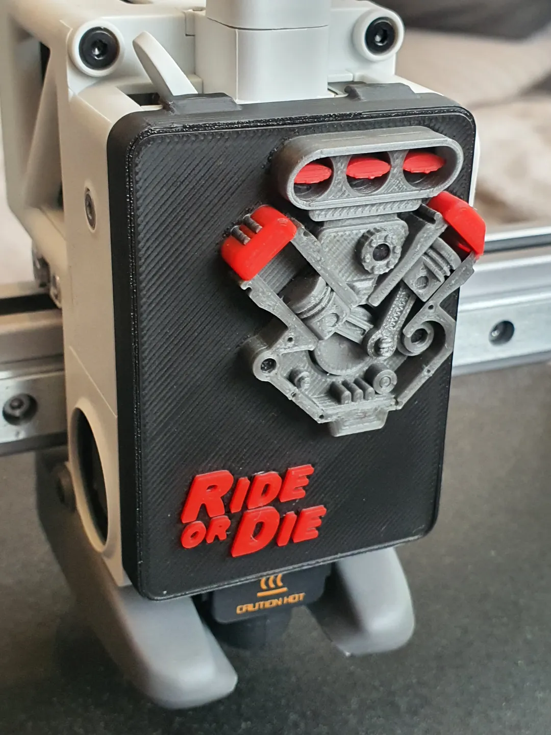 A1 & A1 mini Hotend Face Plate Cover Engine view 4