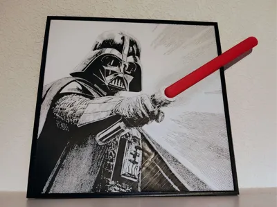 Vader Comic Art with POP-OUT Lightsaber!