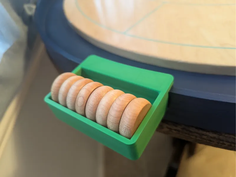 Crokinole Disc Piece Holder 