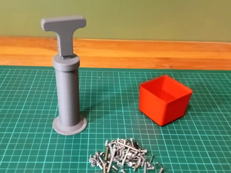 Iron chips magnetic collector
