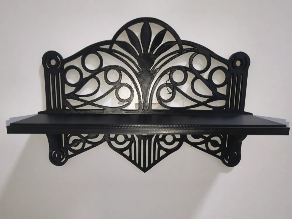 Art Deco Wall Shelf – Elegant Display Decor - Free 3D Print Model ...