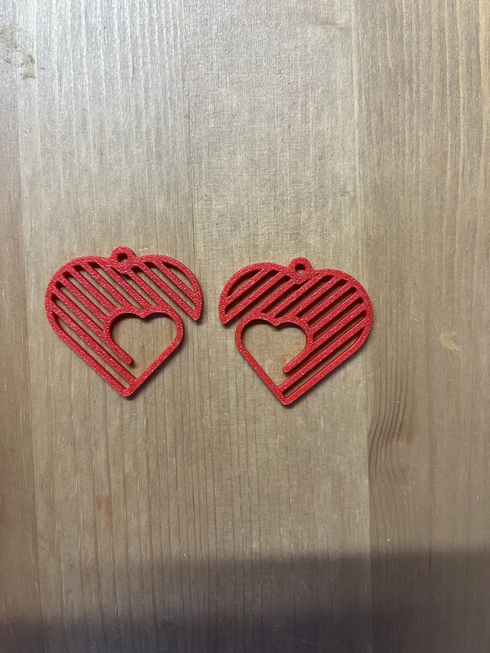 heart earrings view 2