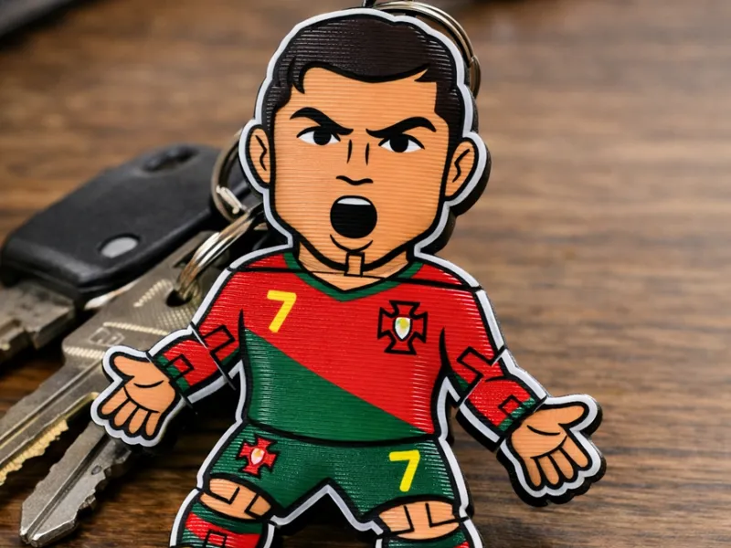 CR7 "Siuuu" Keychain / Bag Charm