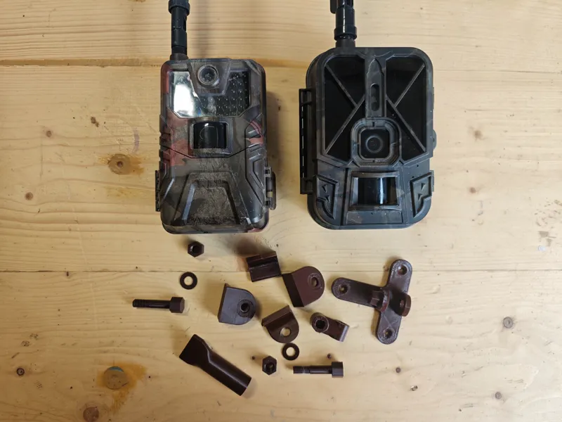 Trap camera holder