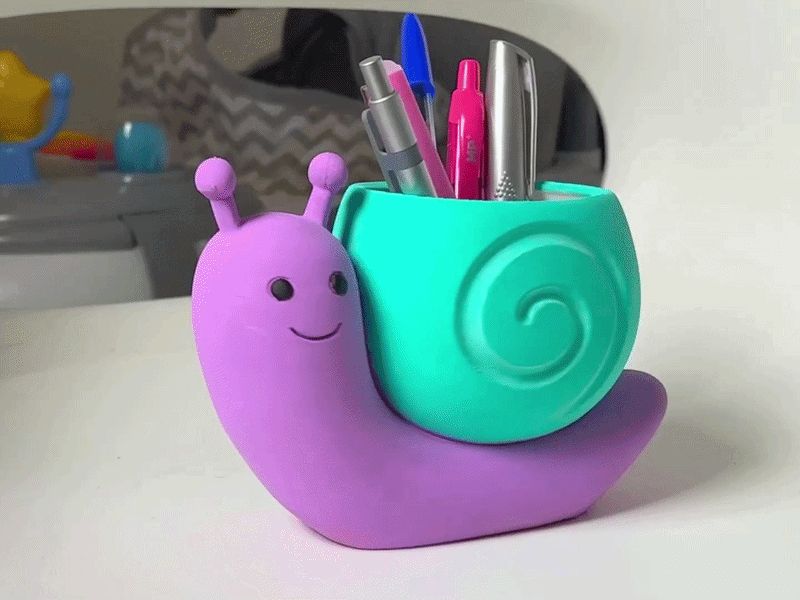 Snail Pencil Holder - Paint & Relax