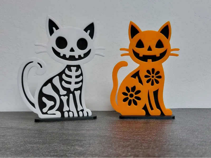 Halloween cat decor