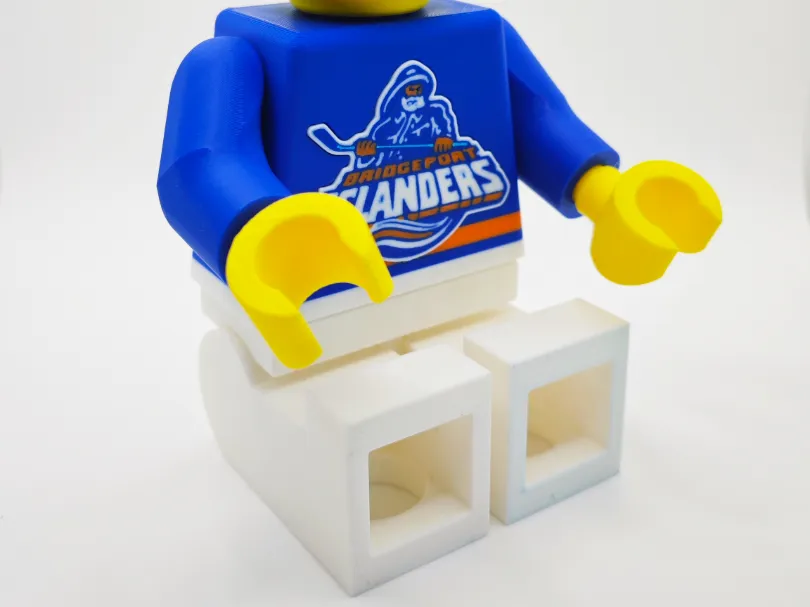 AHL Brick Man - Bridgeport Islanders (500%) - Free 3D Print Model ...