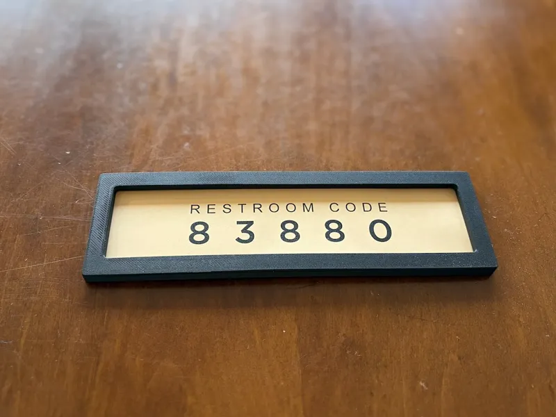 Magnetic Slider Door Sign Holder