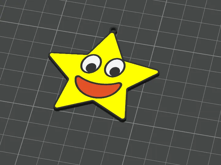 Happy Christmas tree decoration - Star