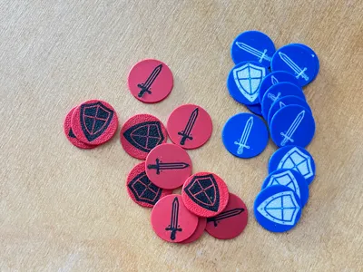 Pawn, token, board game,