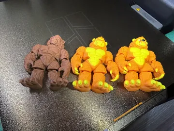 Modelo para impresión 3D: Flexi Mini Monsters: Lion — vista de referencia 3