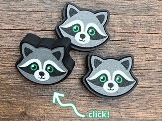 Raccoon Clicker Fidget - Cute!