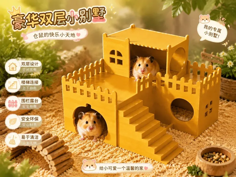 宠物仓鼠豪华双层小别墅 系列(二)