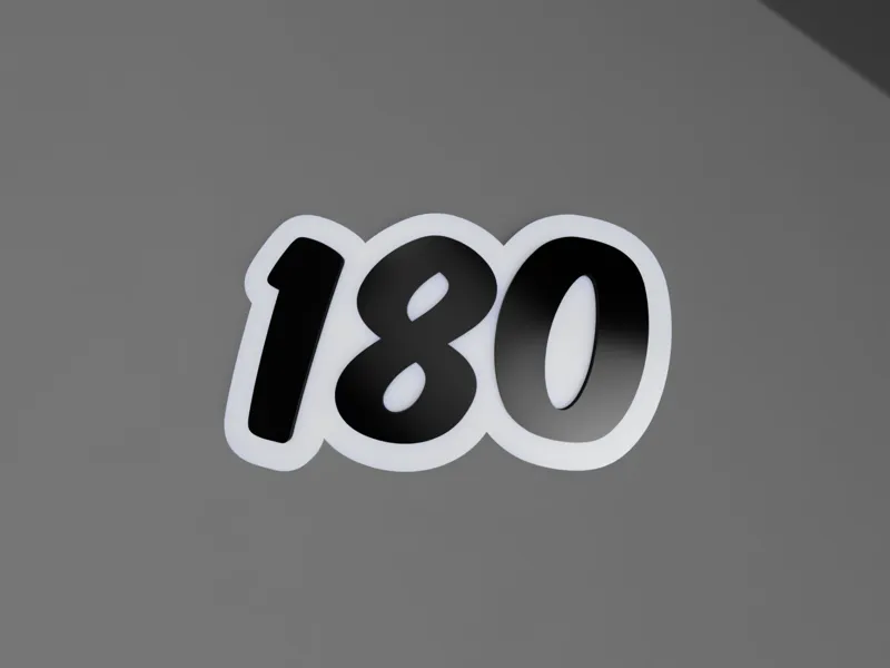 180 Schild / 180 Sign Darts