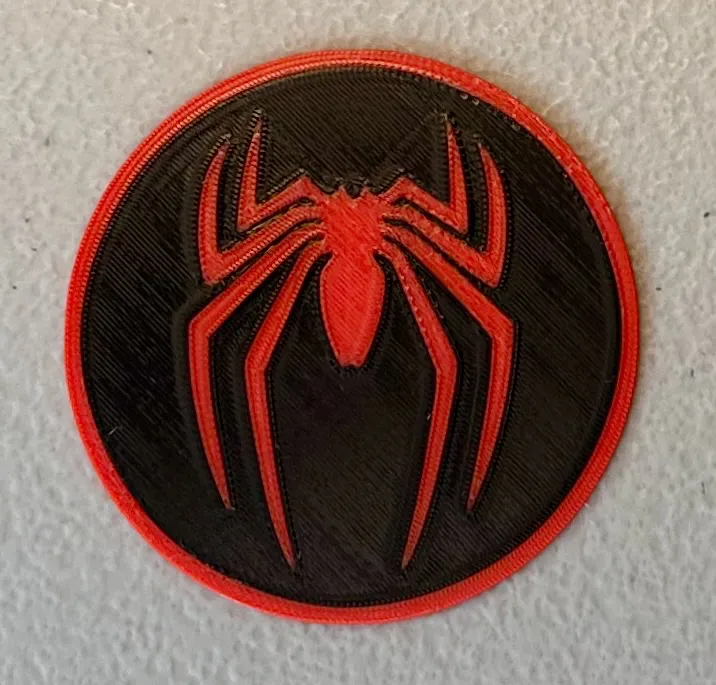 Multicolor Spider-Man Logo Magnet