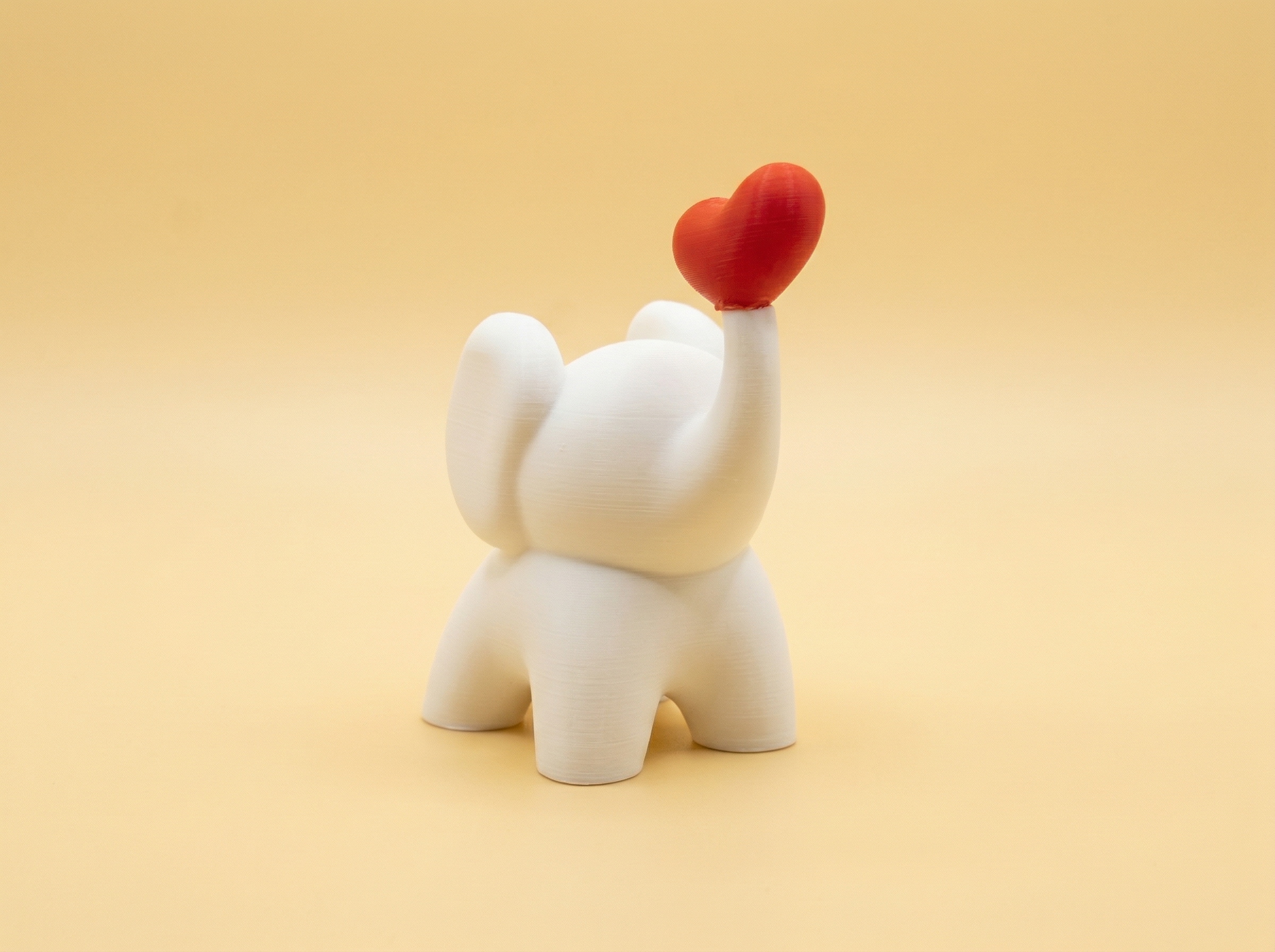 Miniatura 3 do modelo 3D 绒毛|针织萌宠 爱心小象