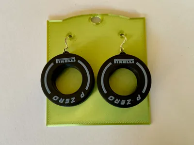 F1 Tire Earrings