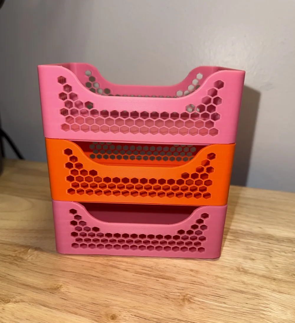 Stackable Files Stackable Bins 125mm x 85mm - Free 3D Print Model - MakerWorld