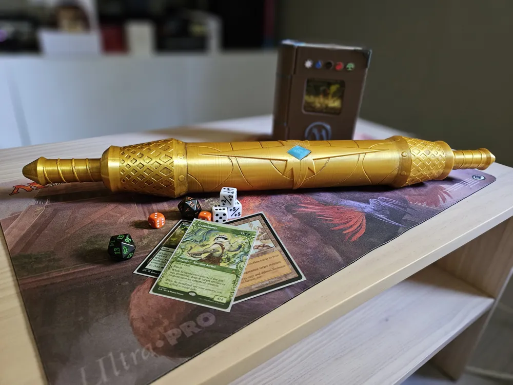 Tubo porta-tapete de jogo inspirado em Elder Scrolls para MTG/TCG — imagem 2