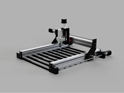 Lambda v2 – A 3D-Printed Desktop CNC Router