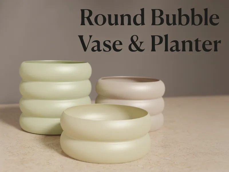 Round Bubble Vase & Planter