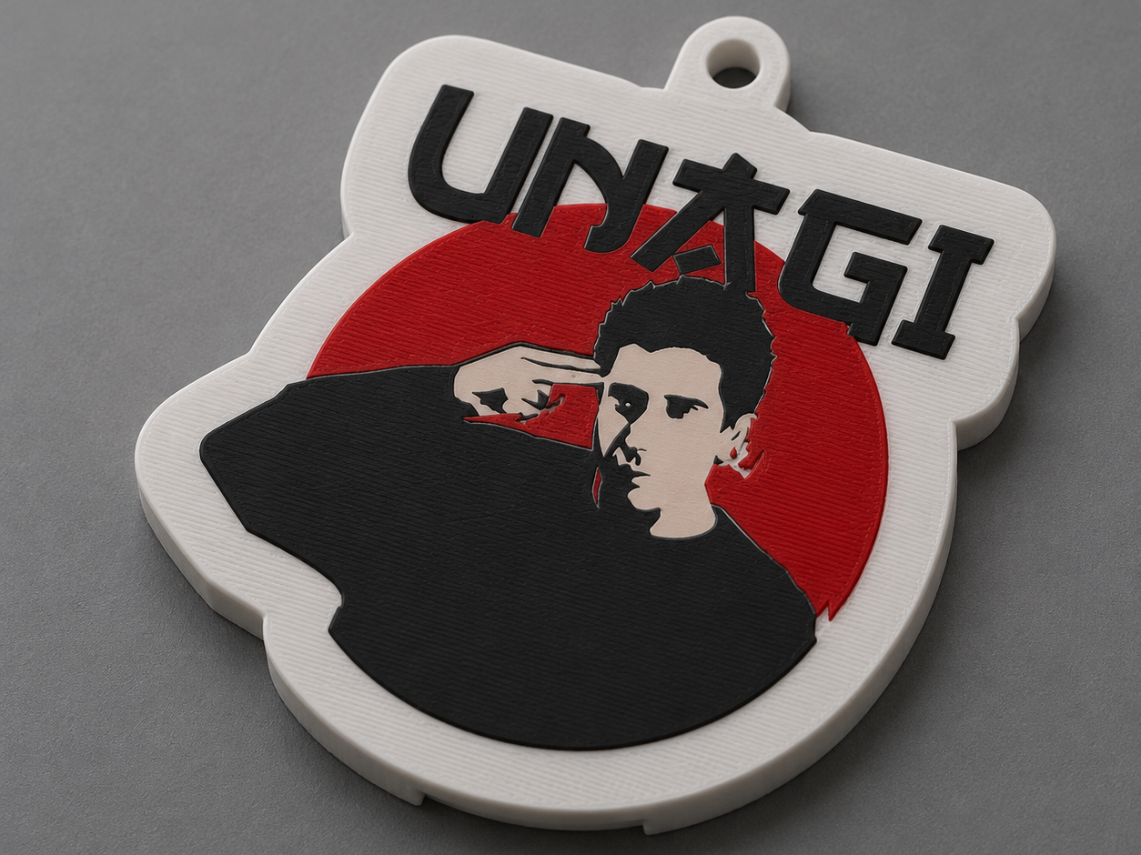 Abre lata Unagi Friends Ross Llavero Destapador 3D