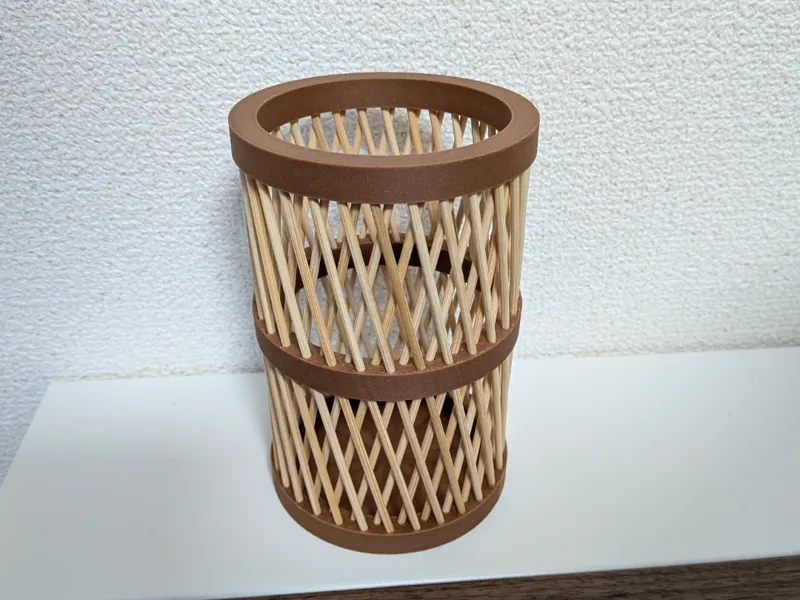 Woodgrain Small Item Holder&Remote Stand Organizer