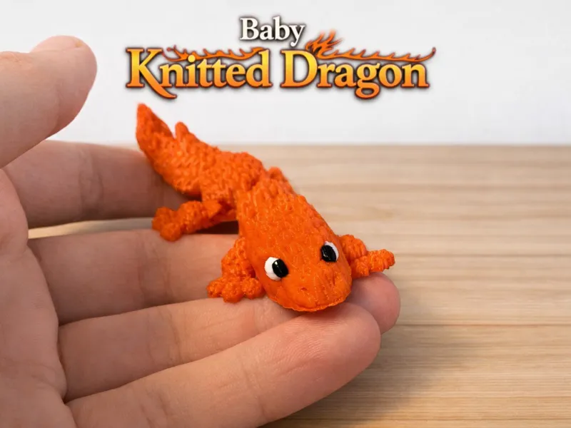 Baby Knitted Dragon