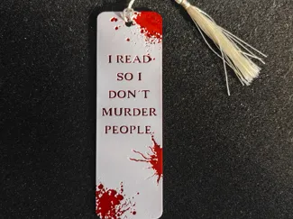 Hueforge Lesezeichen Krimi 4 - I Read so I dont