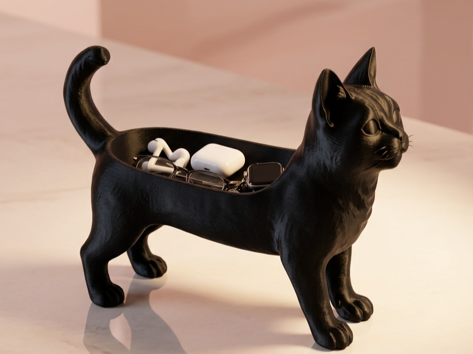 Vassoio svuotatasche Gatto 3D model