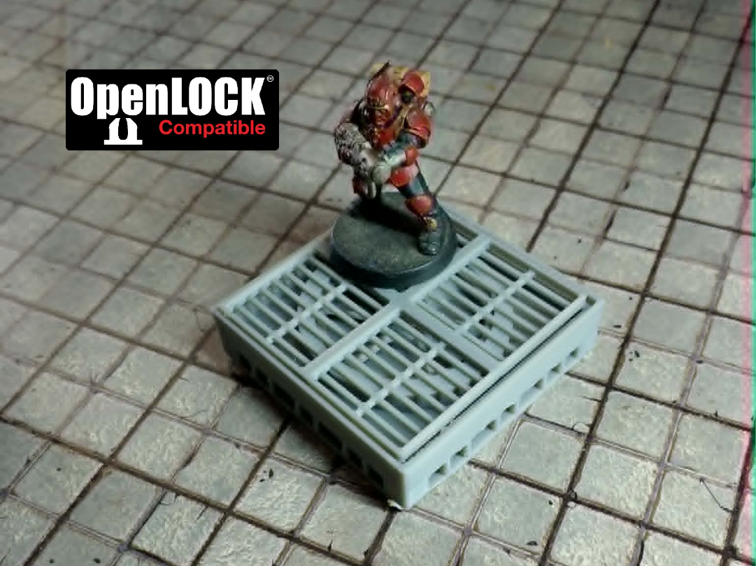 OpenLOCK Industrial floor vent tile - 3 sizes