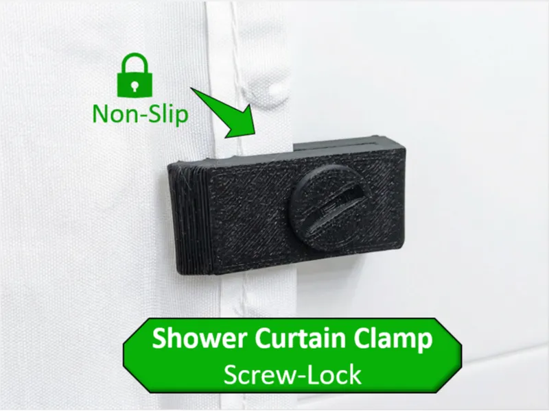 Adjustable Shower curtain clamp / clip / mount