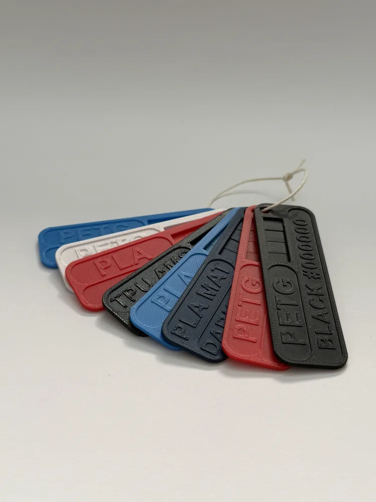 Filament Sample Card & Filament Swatch Box - Free 3D Print Model ...