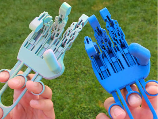 Overengineered Mechanical Hand 4 Fingers! 3D model