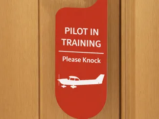 Pilot in Training Door Hanger – Please Knock