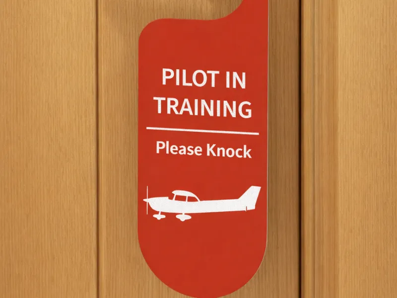 Pilot in Training Door Hanger – Please Knock