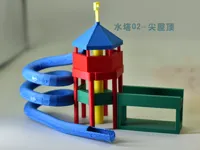 0.2mm 层高, 2 层墙, 15% 填充（仅2号塔）