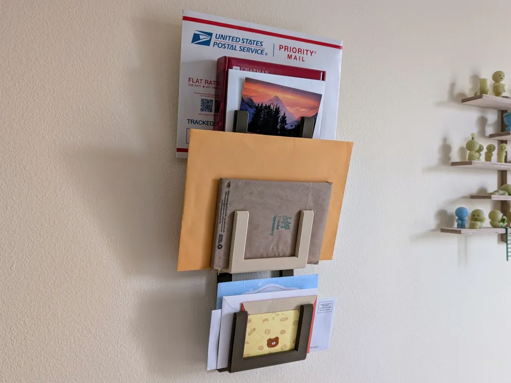Modular Wall-Mounted Mail Organizer - Free 3D Print Model - MakerWorld