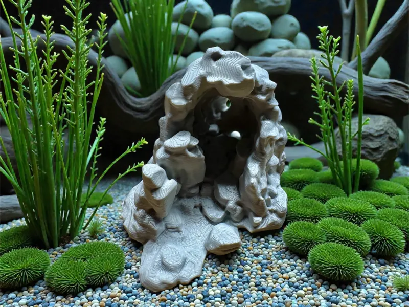 Realistic Nature Cave Aquarium & Terrarium Hideout